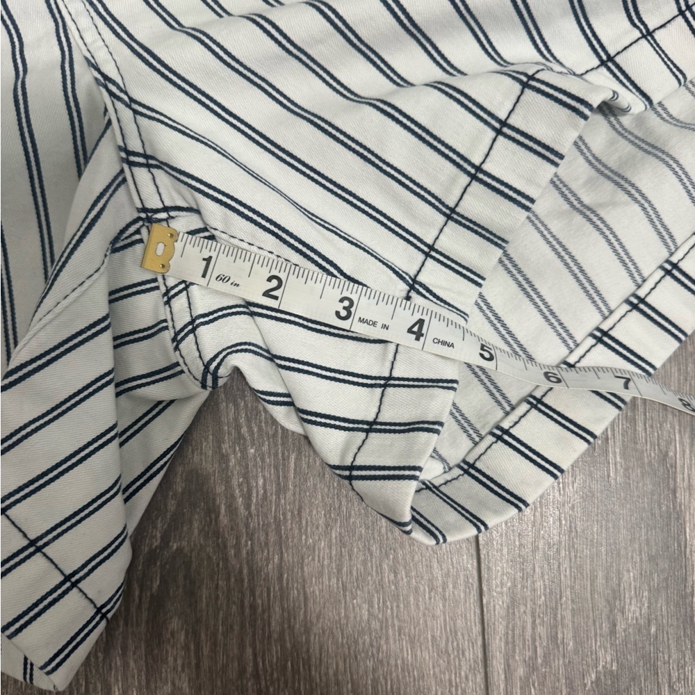 JUDY BLUE Striped High-Waisted Blue Women's Shorts Size 1X - Picture 11 of 13